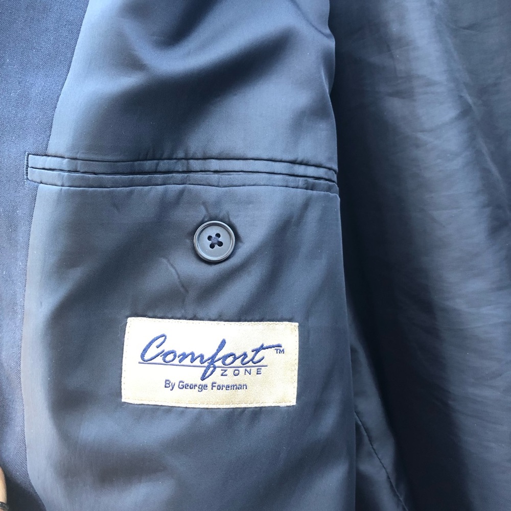 George Foreman Confort Zone Navy Blazer Jacket 58R - Picture 6 of 7